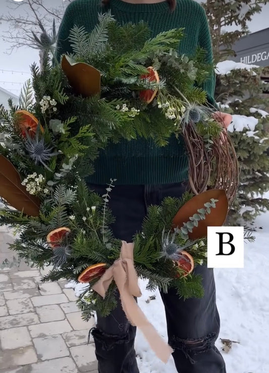 Holiday Wreath Workshop x Two Macaws